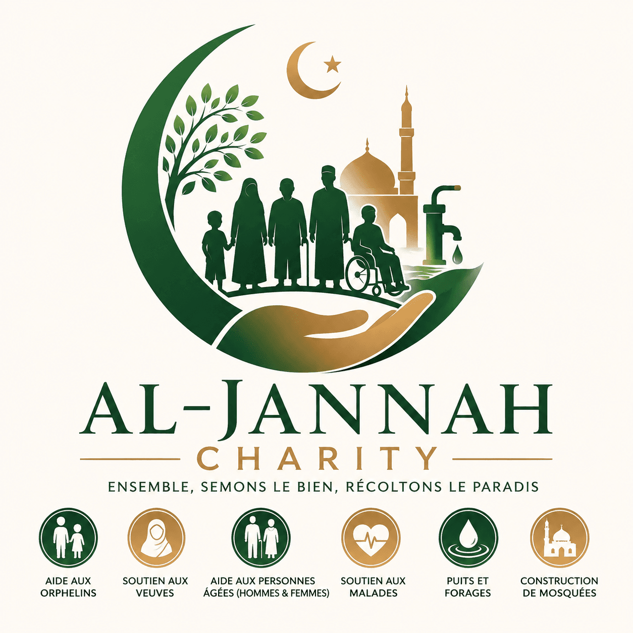 Ensemble, offrons l’espoir aux plus démunis – AL-Jannah Charity